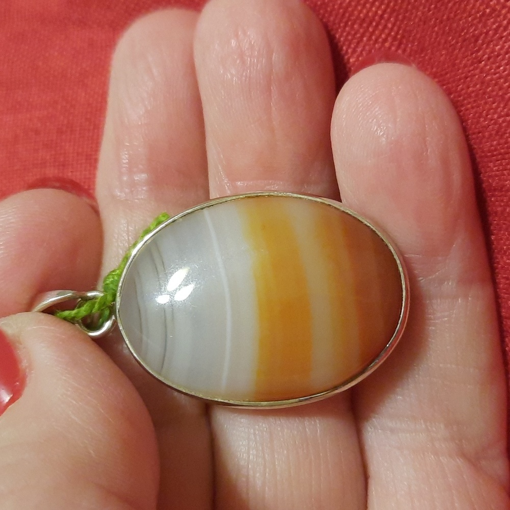 BOTSWANIA LACE…NEW Sterling silver. Botswana lace agate - Picture 4 of 7